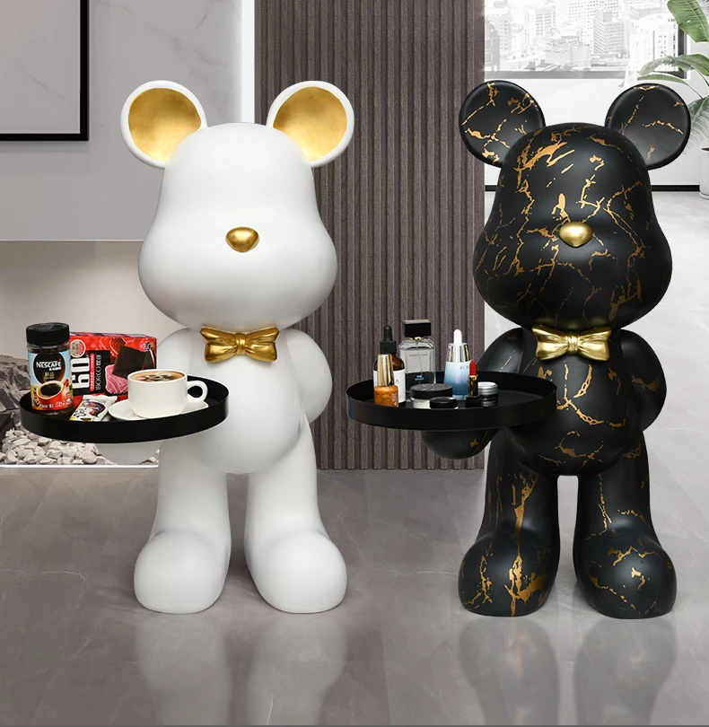 Description Picture 4 of itemNordic End Table Living Room Coffee Tables Creative Statue Decoration Round Design Furniture Luxury Round Resin Service Tables