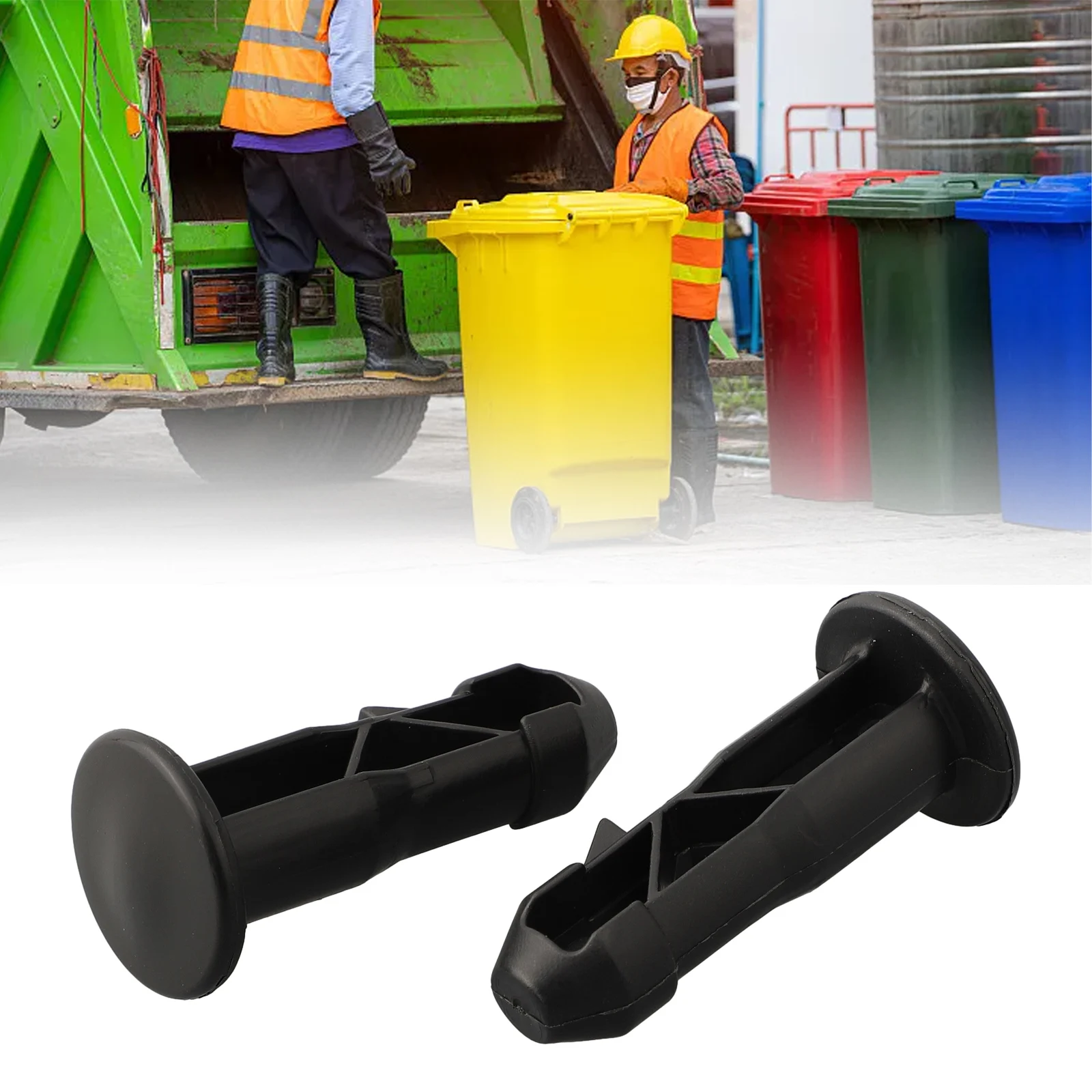 Trash Can Lid Parts Wheelie Bin Lid 67mm X 31mm Accessories Black Commercial For 240L Wheelie Trash Bins Household
