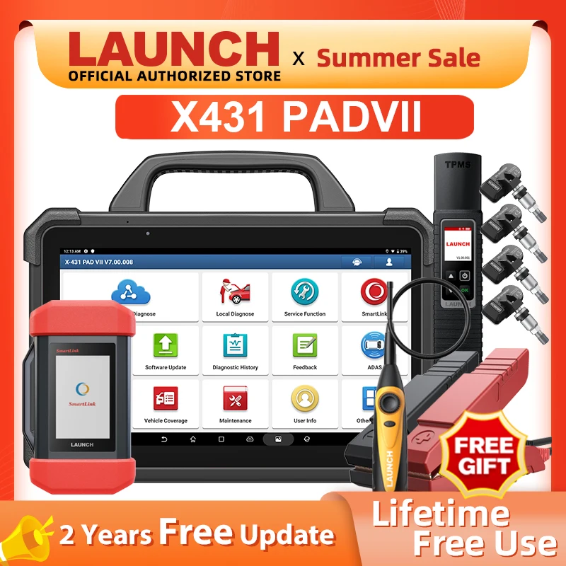 Launch X431 Pad 7 Padvii Pad Vii Obd2 Scanner Car Intelligent