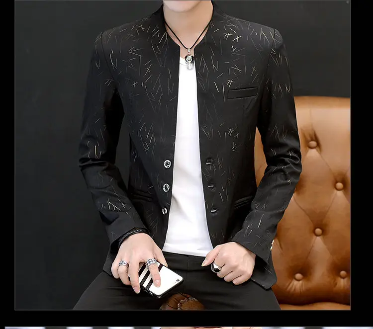 Modischer Blazer für Outdoor und Reisen, Jugendlicher Hochzeits-Look, Vielseitiger Gastgeber-Stil, Schlanker Schnitt, Leichter Casual-Blazer mit Streifen für Herren – Detail 3