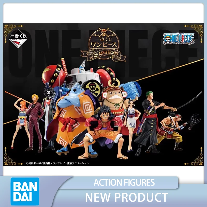 

BANDAI One Piece Luffy Roronoa Zoro Robin Chopper Vol.100 юбилейные Аниме фигурки коллекционные модели игрушки подарки