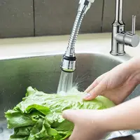 360 Degree Adjustment Faucet Extension Tube Water Saving Nozzle Filter Kitchen Water Tap Water Saving for Sink Faucet Bathroom 3
