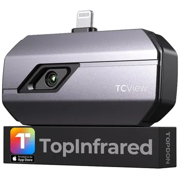 TOPDON TC002 Thermal Camera for iOS (iPhone & iPad), 256 x 192 IR High Resolution, can Video Recording, 40mk Thermal Sensitivity 1