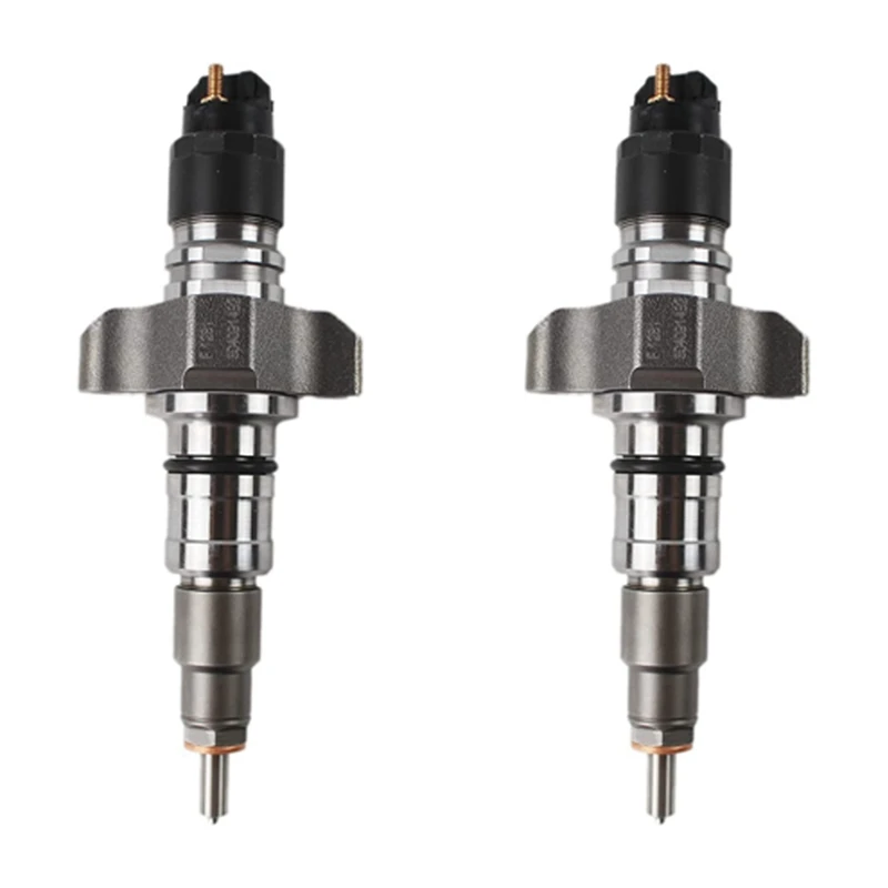 2X Gruppo Iniettore Common Rail 0445120075 Per Iveco Per New Holland T7 T6 504128307 2855135 504117273 0986435530