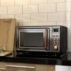 Retro Microwave Oven, 0.7Cu.ft, 700-Watt Countertop Microwave Ovens w/5 Micro Power, Delayed Start Function, LED Display, Child 2