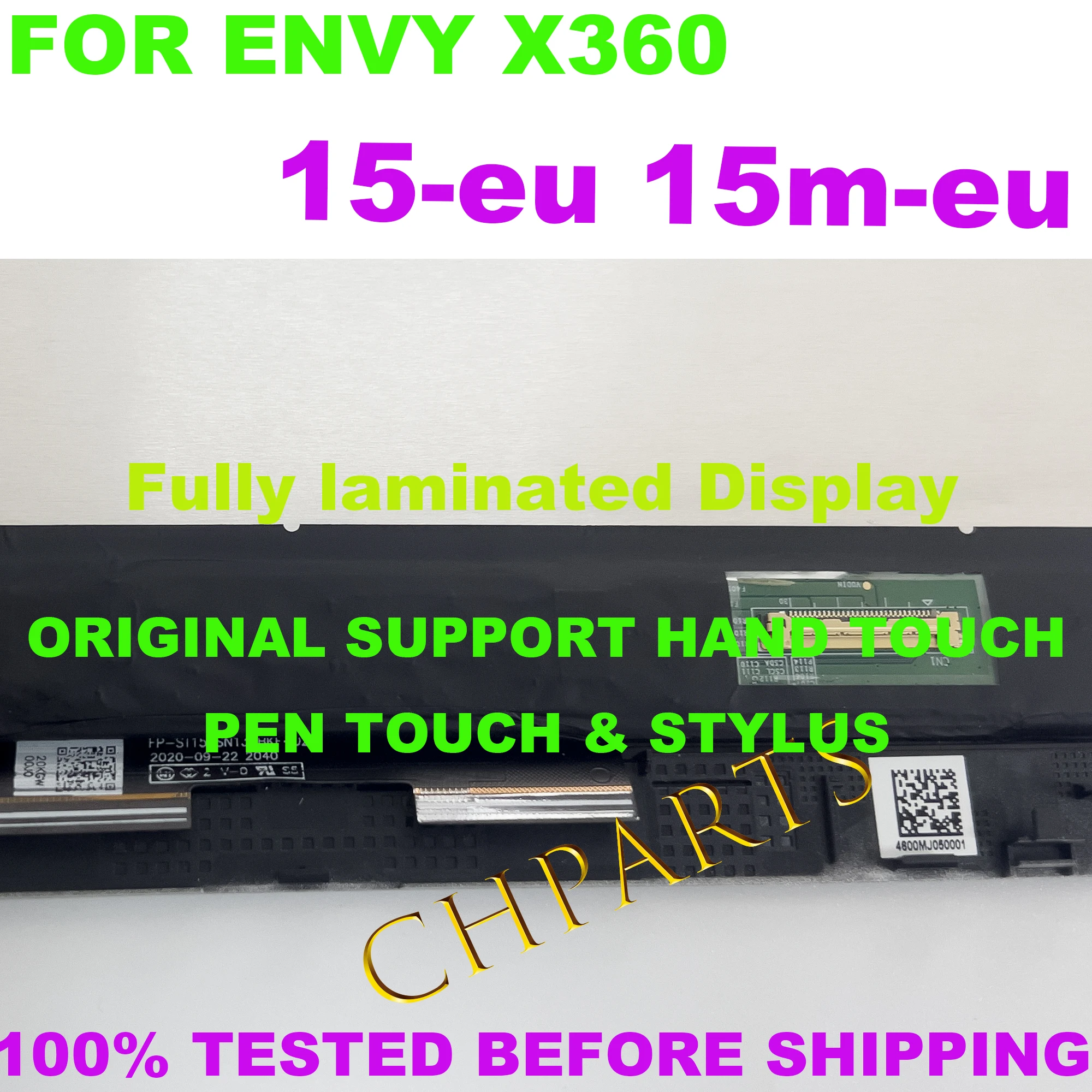 Display Touch Screen 15.6" Per HP Envy X360 15-EY - Assembly Completo Con Digitizer