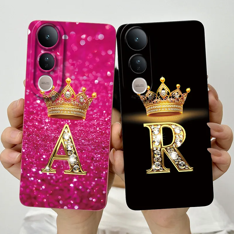 Luxury Letters Silicone Soft Phone Case with Camera Protection - Elegant Back Cover