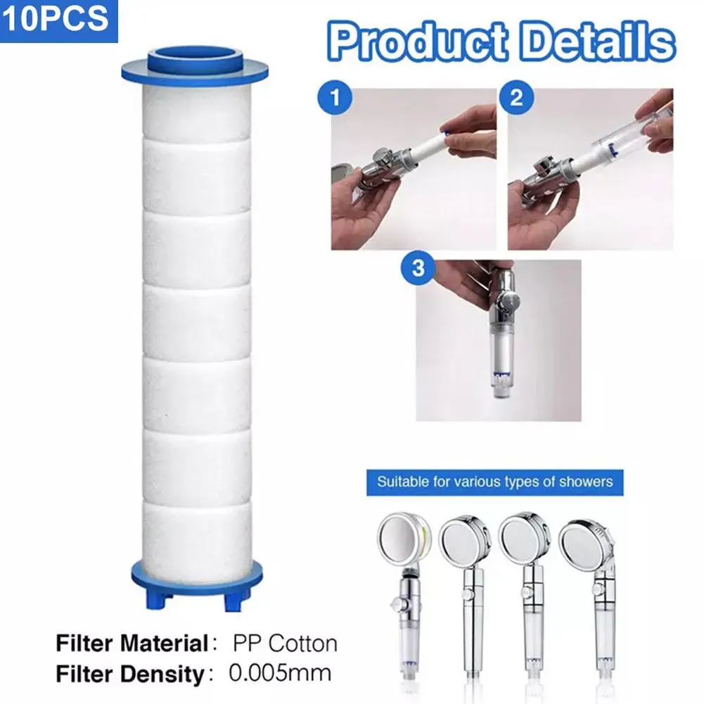 Shower Head Replacement Cartridge 10-Pcs