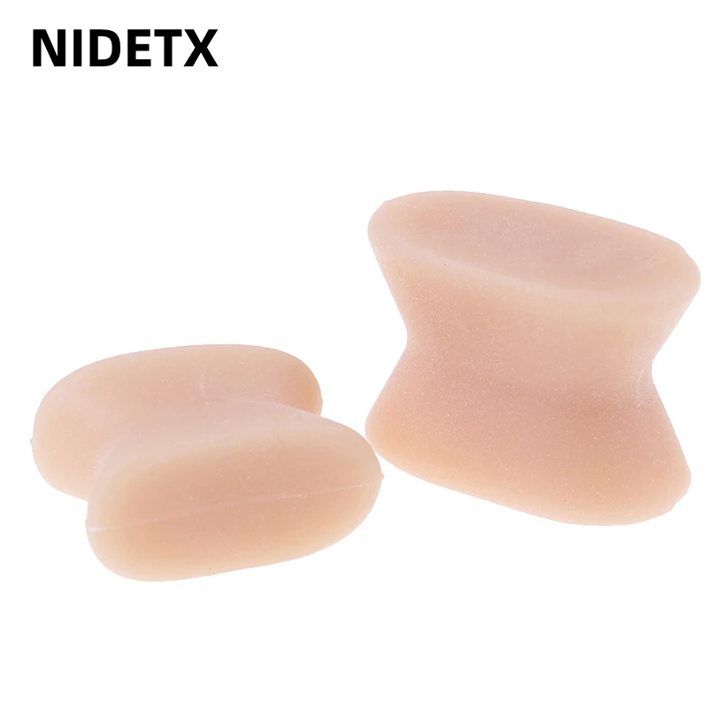 Toe Separators 2pcs = 1pair Silicone Gel Toe Separator Hallux Valgus Thumb Overlapping Repair Bunion Corrector Bone Orthotic Straightener 3 Size