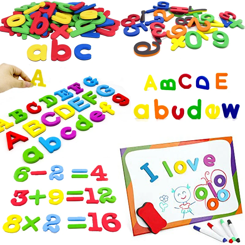 123 Foam Alphabet Letter Stickers and 190 Geometric Shape Foam