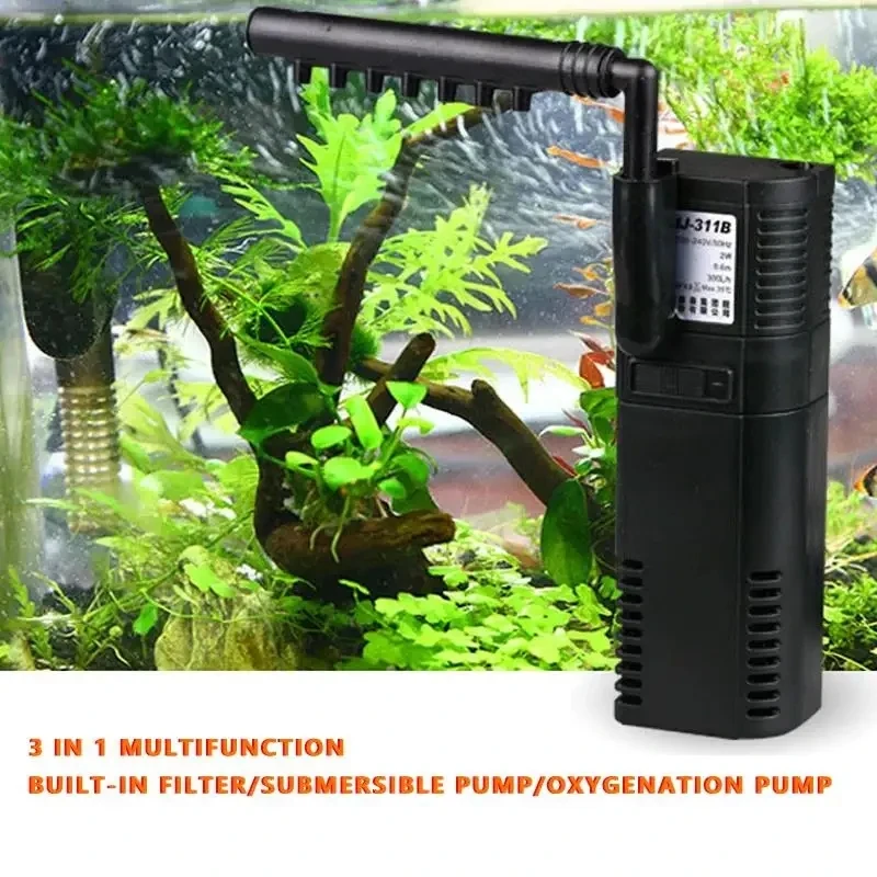 SUNSUN Three-in-one built-in filter water purifier + oxygen enrichment + flow generation in aquarium tank purifier 1