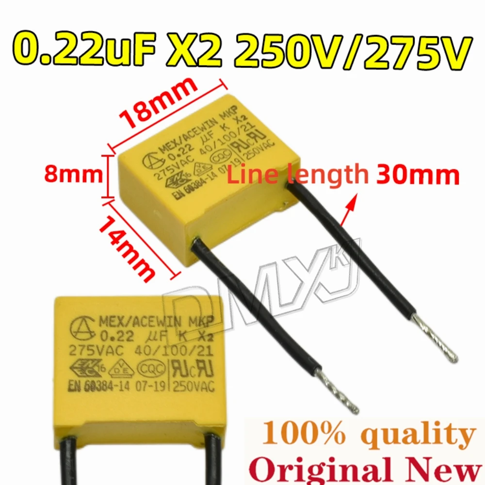 nao、まずはプロフ!! 10PCS Safety capacitor 0.0047UF 0.1UF 0.22UF 0.33UF 0.68UF