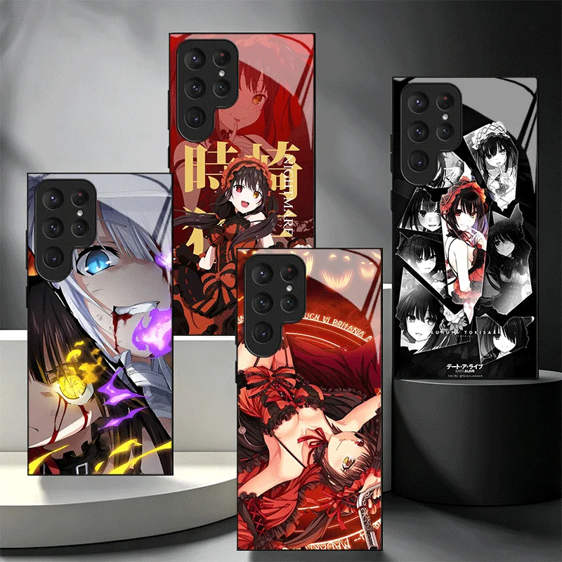 Date A Live Tokisaki Kurumi Shockproof Glass Phone Case - Stylish and Durable Protective Cover