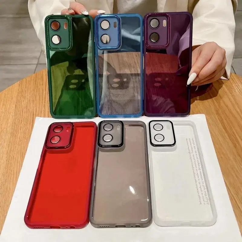 Enhanced Transparent Soft Case with Camera Lens Film Cover