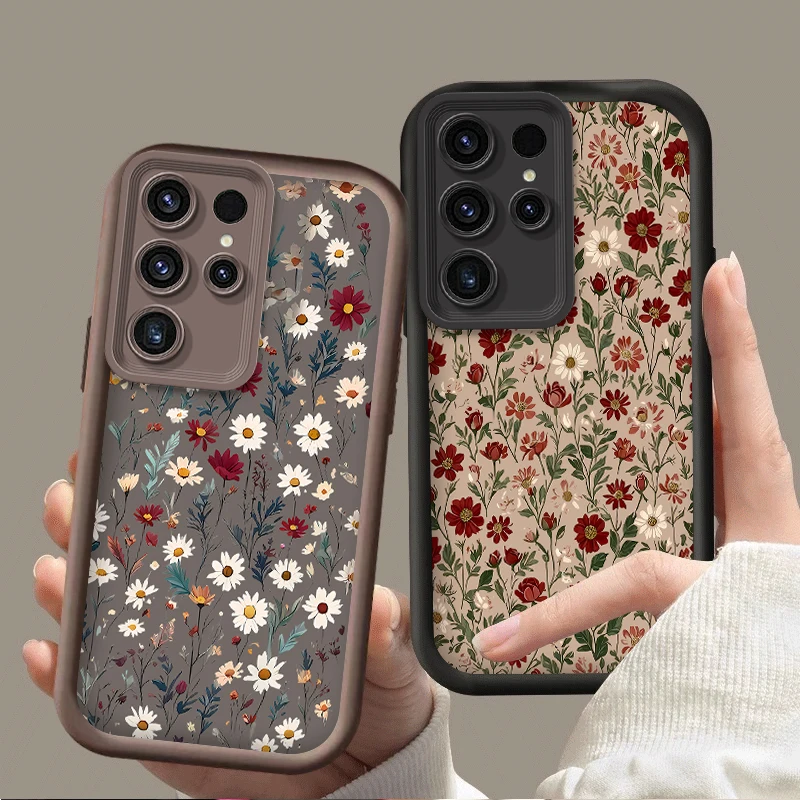 Retro Style Flower Phone Case – Vibrant Floral Design Protective Cover