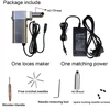 Handheld Dreadlocks Maker Machine Crochet Braiding Hair Making For DIY Dreadlocks Mini 3 Needles Stainless Steel 3