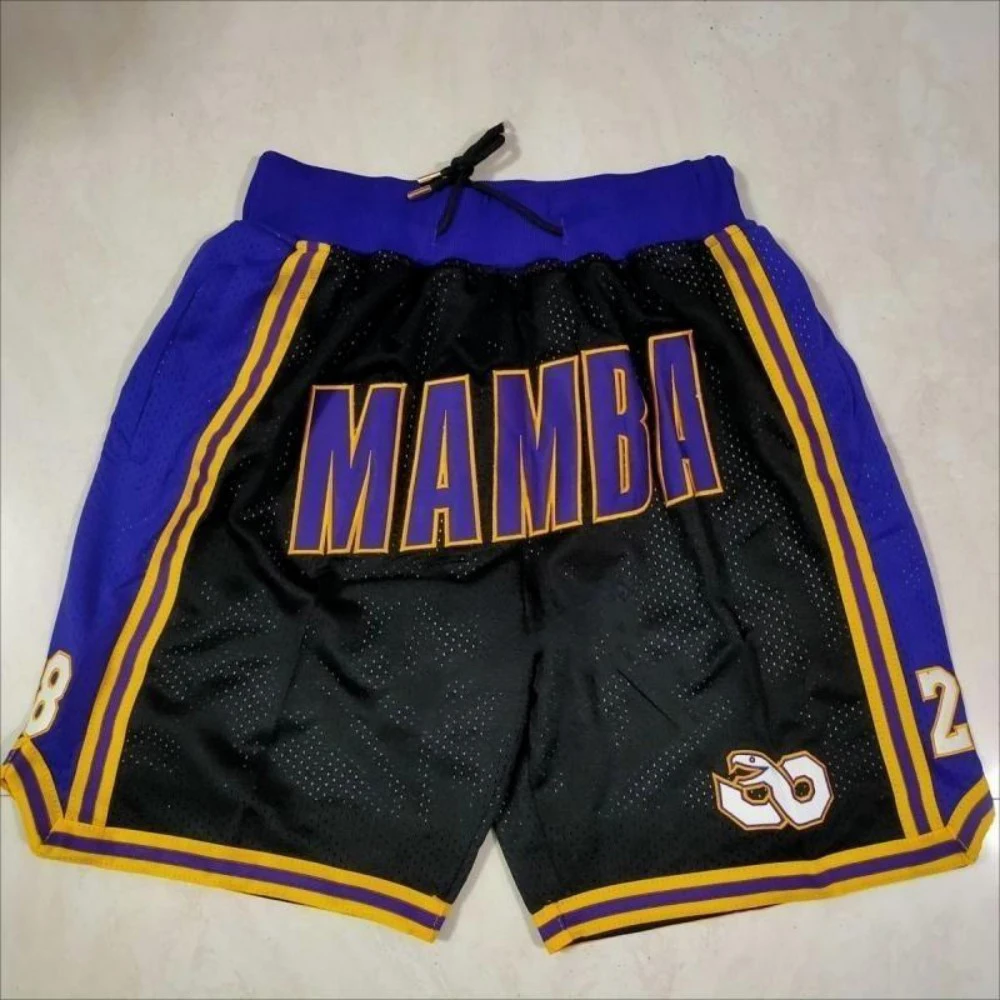 Sports Shorts Basketball Shorts Oversized Men's 24 No. 8 Kobe Casual Sports Black Mamba High Street Hip Hop Breathable