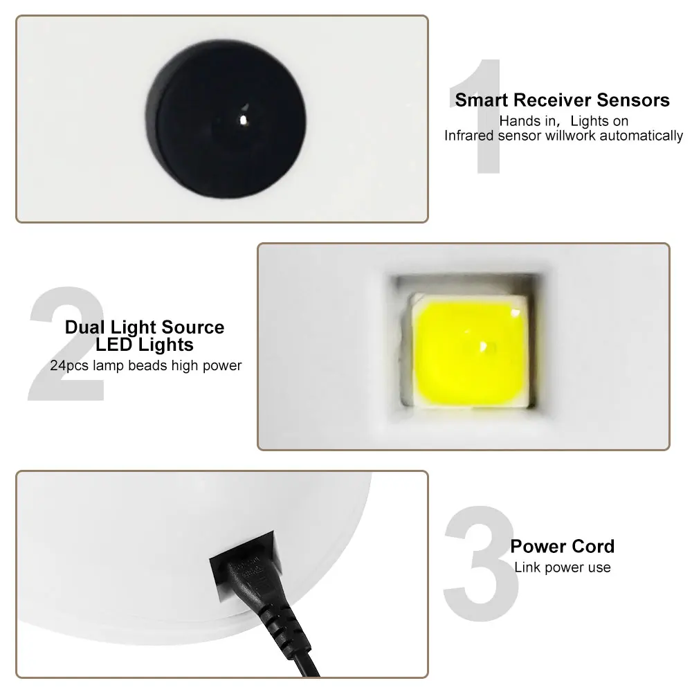 Nail Drying Lamp For Nails UV Light Gel Polish Manicure Cabin Led Lamps Nails Dryer Machine Professional Equipment 2