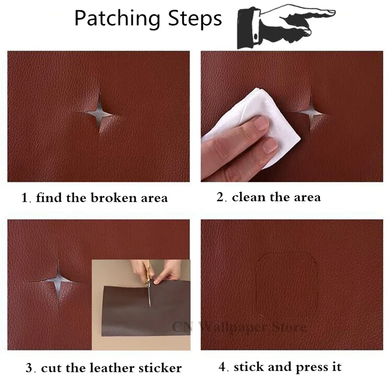 Repair Patches Self-Adhesive Leather PU Fabric