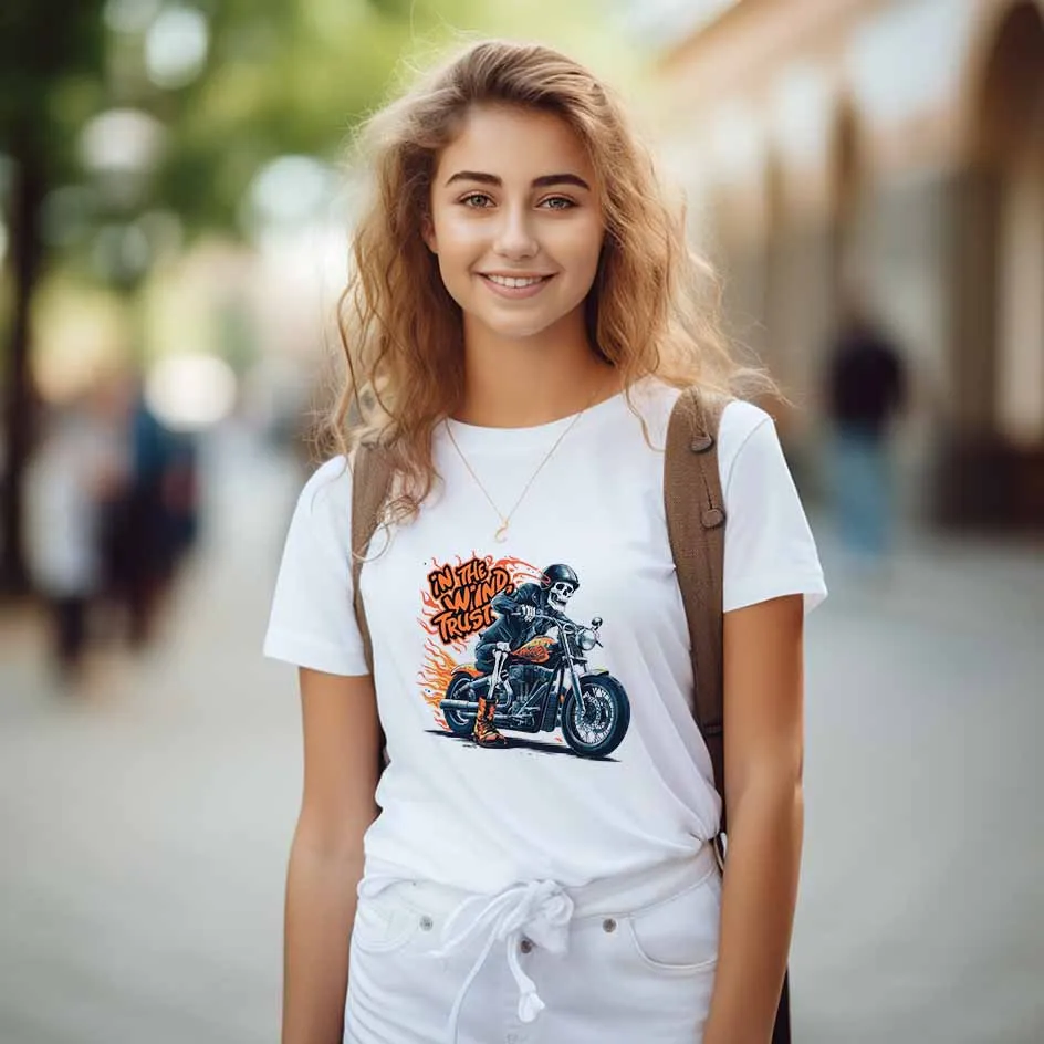 DIY 의류 및 액세서리 용 생생한 복고풍 오토바이 디자인 전송 스티커 데칼 빠른 건조 열 전송