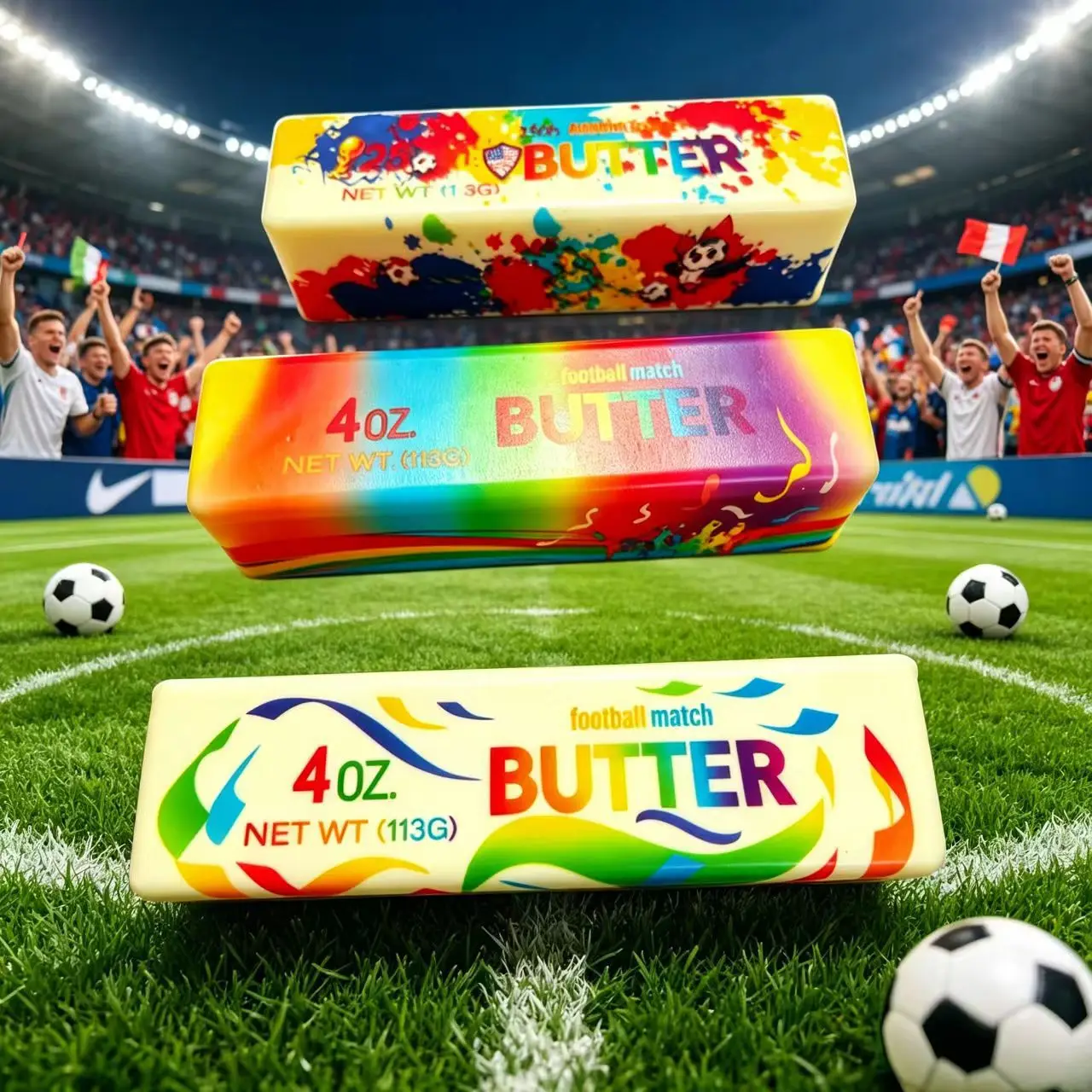 Vibrant Stress Relief Toy - Slow-Resilient PU Cheese Stick Football Theme