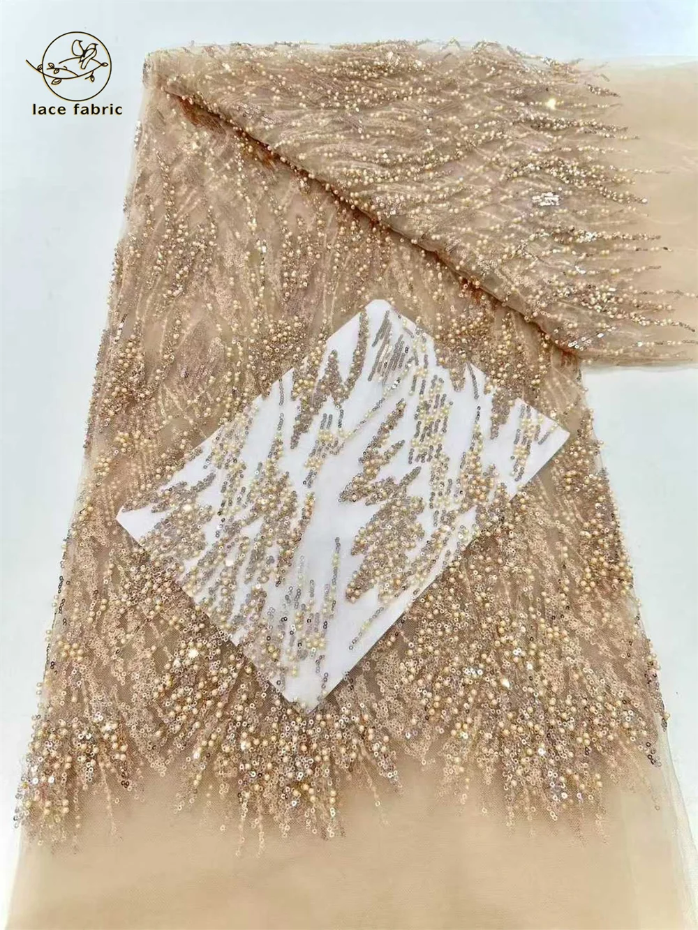 قماش دانتيل أفريقي مطرز لعام 2025، قماش دانتيل فرن...