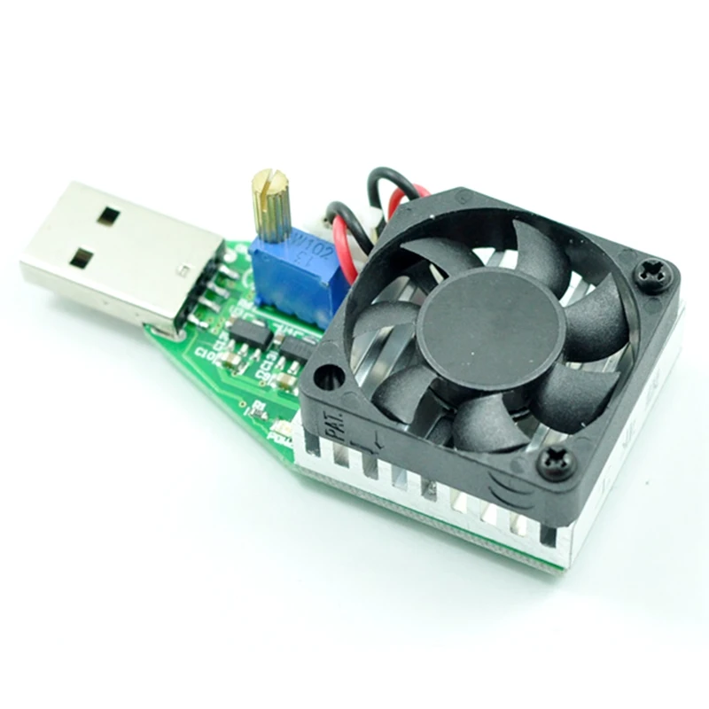 

USB 15W Battery Discharge Capacity Tester Adjustable Electronic Load Resistor 3.7-13V Voltage Replacement Parts Accessories
