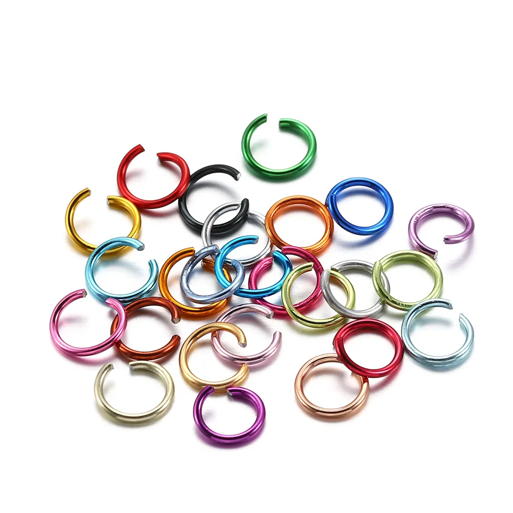 

300Pcs/lot 6mm 8mm 10 mm Colorful Open Jump Rings Split Jump Ring Connector for DIY Jewelry Making Findings Accessories Supplies