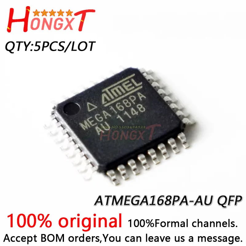 

5 шт., новинка 100%, Φ ATMEGA168PA AU ATMEGA168PA-AU ATMEGA168PB AU MEGA168PA-AU QFP.