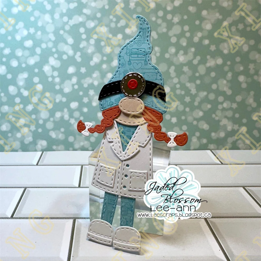 Gnome Medical Embellishment Cluster Metal Cutting Dies Stamps Stencils for Scrapbooking Stamp Photo Album Decorative Embossing