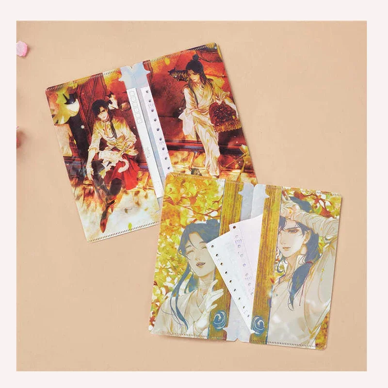 

Tianguan blessing manga folder storage bag set ginkgo flower tree manga collection gift