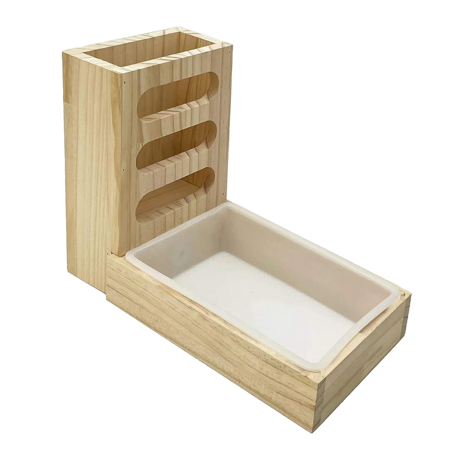 Rabbit Hay Feeder with Litter Box Feeding Manger Hay Container Bunny Manger for Dwarf Bunny Guinea Pig Rabbits Chinchilla rabbit hay feeder