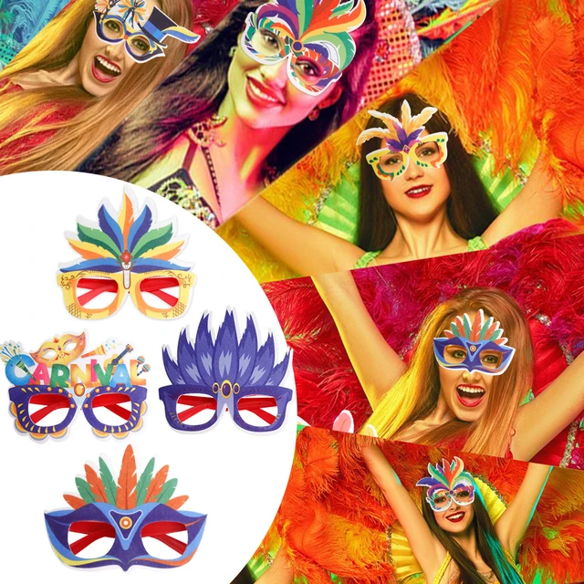 Décoration de ixde Mardi Gras pour Enfant, Masque Oculaire à Thème de  Carnaval, avec Lunettes et Plumes, Cadeaux - AliExpress