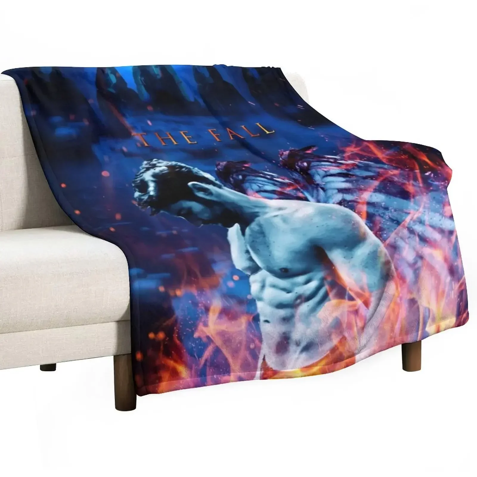 

Lucifer - The Fall Throw Blanket Flannel Fabric Cute for sofa Plush Blankets