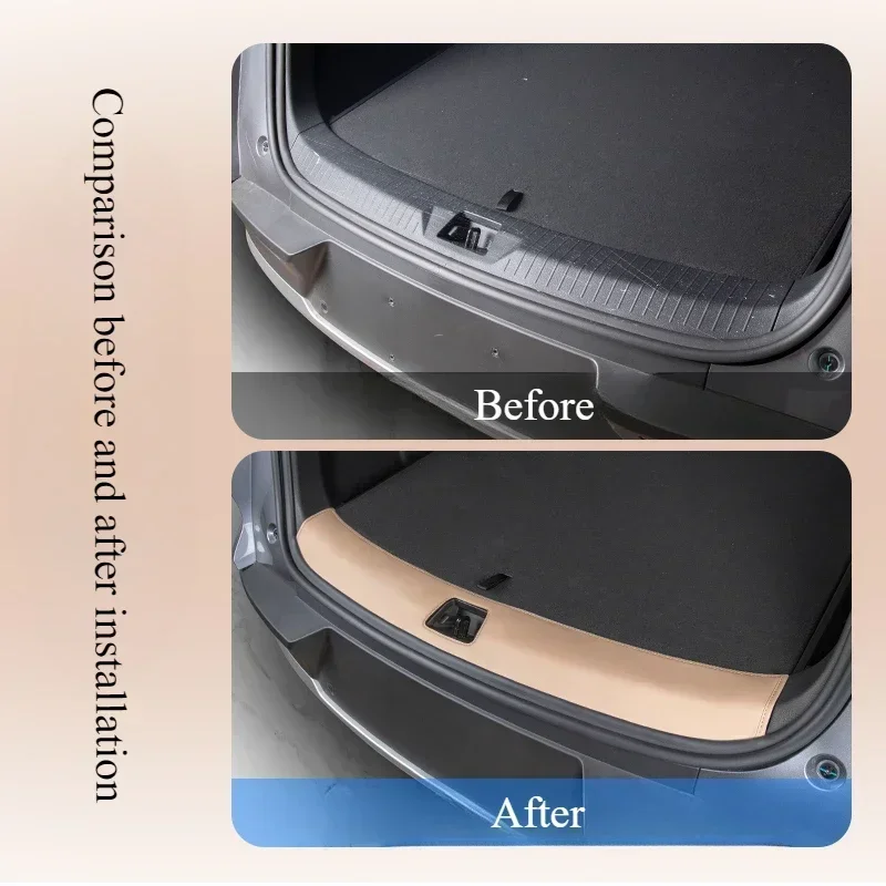 For BYD Song Pro DMI Car Trunk Rear Guard Protective Pad Tail Door Scratchproof Dust-proof Pad Car Interior Refit Products