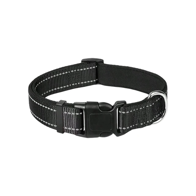 Reflective Dog Collar Soft Padded Breathable Safety Stripes Adjustable Cute Puppy Pet Necklace for Small Medium Large Dog 5