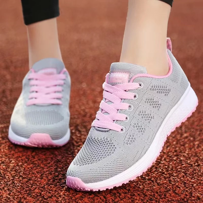 

New Women Casual Shoes Lightweight Fashion Woman Sneakers Mesh Breathable Vulcanize Shoes Platform Walking Zapatos Para Mujeres