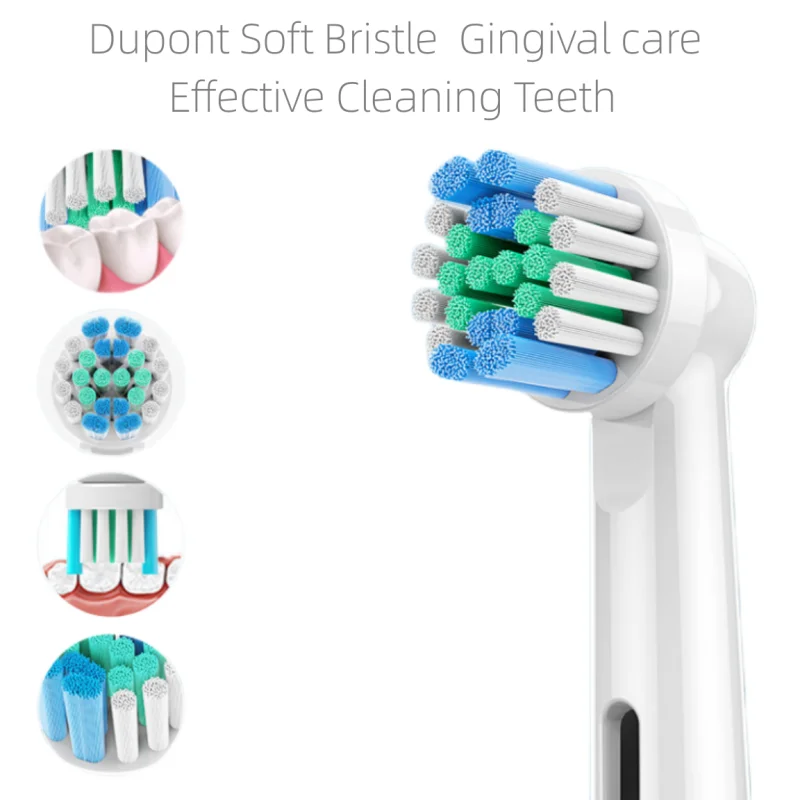 (4PCS/8PCS/16PCS/20PCS)SB-17A Soft Dupont Bristle Precision Cleaning Tooth Brush Head Compatible For Oral B 2