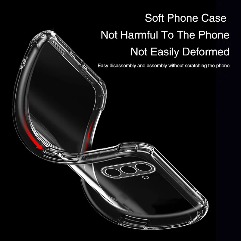 Luxury Clear Airbag Shockproof Transparent Phone Case - 360° Soft Armor Shield