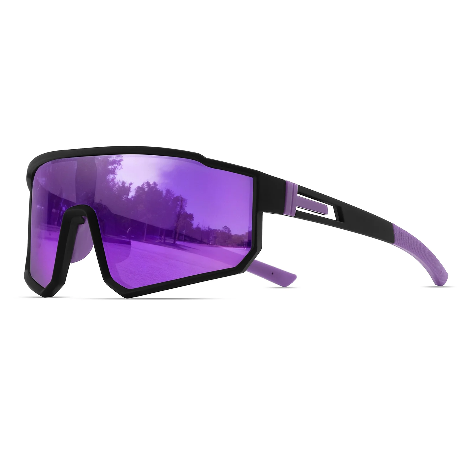 Übergroße Sport-Sonnenbrille – einteiliges UV400-Glas, Unisex für Radfahren, Wandern, Reisen und Outdoor – Detail 9