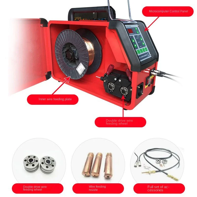 WF-007A Tig Cold Wire Feeder Feeding Machine Digital Controlled for Pulse Tig Welding 220V / 110V English Panel 5
