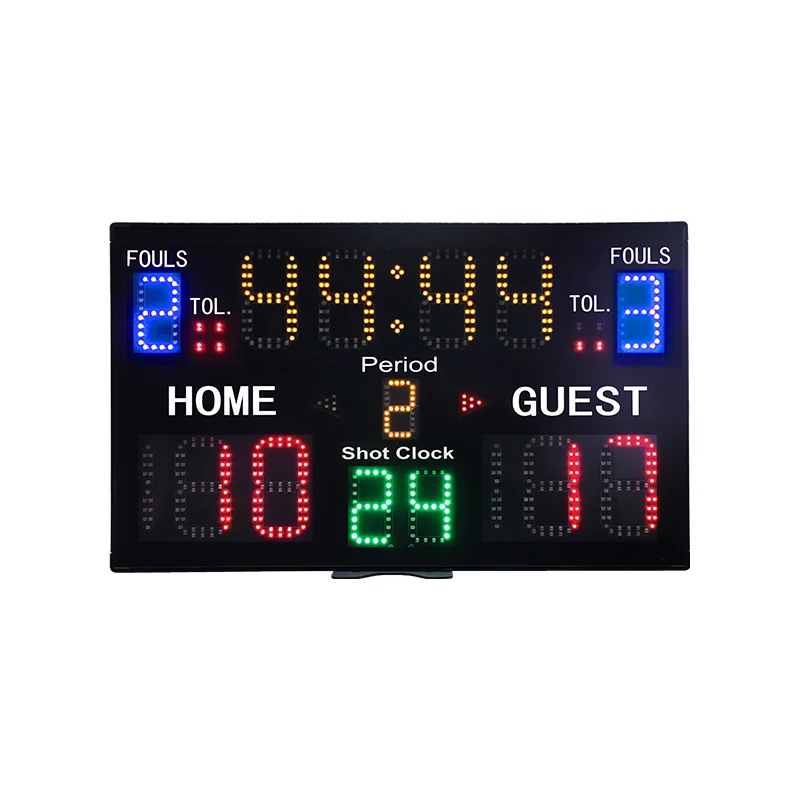 

Built-in Battery or Type-C Power Supply Portable Scoreboard Led Portable Digital Basketball Scoreboard with Shot Clock