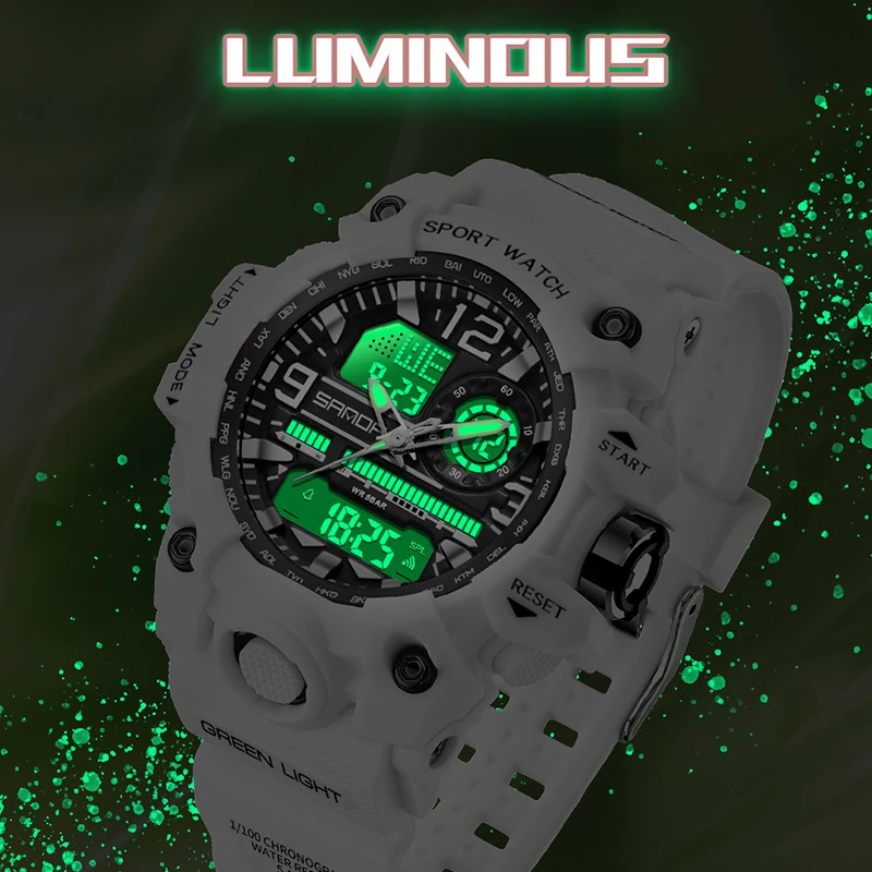 SANDA G Style Digital Watch Women Boys Girl Children Sport