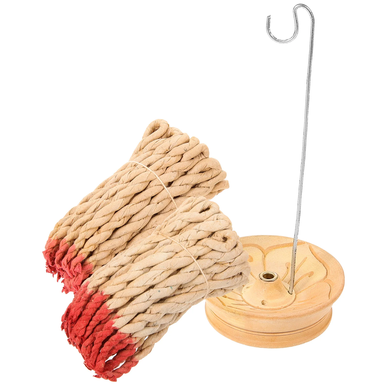 

Handmade Rope Aromatherapy Traditional Household Tibetan Incense Meditation for Peacefulness Nepal Holder