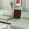 PU Leather Waterproof Sofa Cover For Living Room Solid Color Stretch Couch Seat Cushion Slipcover L Shape Corner Armchair Covers 2