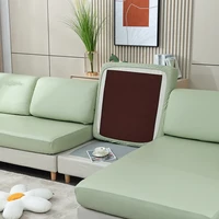 PU Leather Waterproof Sofa Cover For Living Room Solid Color Stretch Couch Seat Cushion Slipcover L Shape Corner Armchair Covers 2
