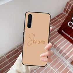 Custom Pastel Initials Personalized Phone Case Cover for OnePlus Nord N100 (LM84)