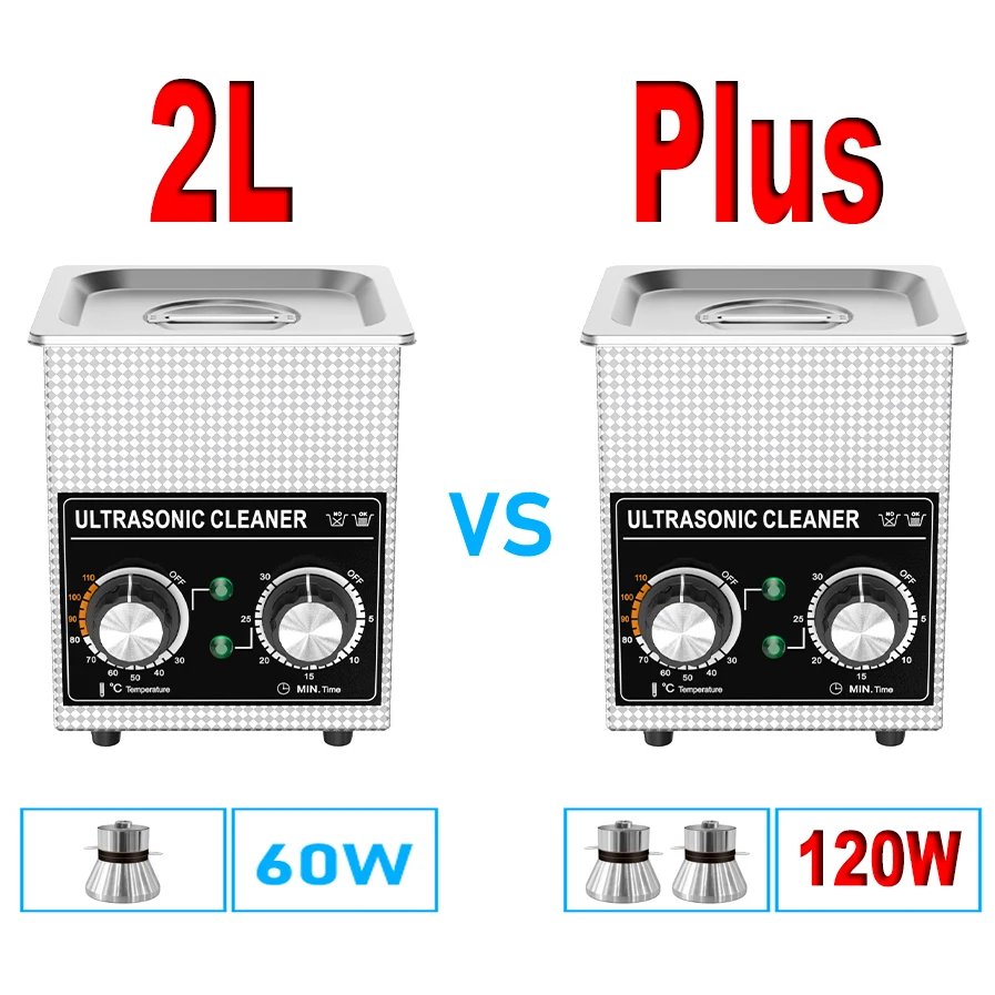 Description Picture 6 of itemLEADSONIC Ultrasonic Cleaner Bath 2L Plus 120W 150*135*100mm Washing Machine Ultrasound Home Appliance Mechanical Knob Style