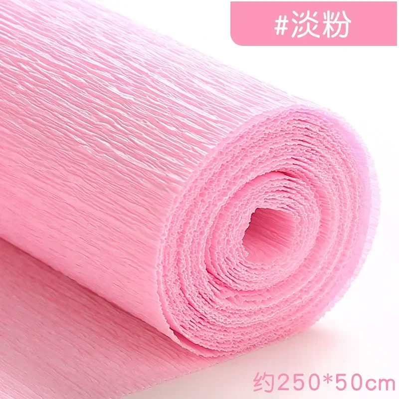 Colored Crepe Paper Roll for DIY Crafts and Gift Wrapping (50x250cm)