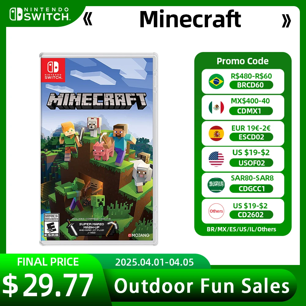 Minecraft -100% Original Nintendo Switch Deals - Adventure